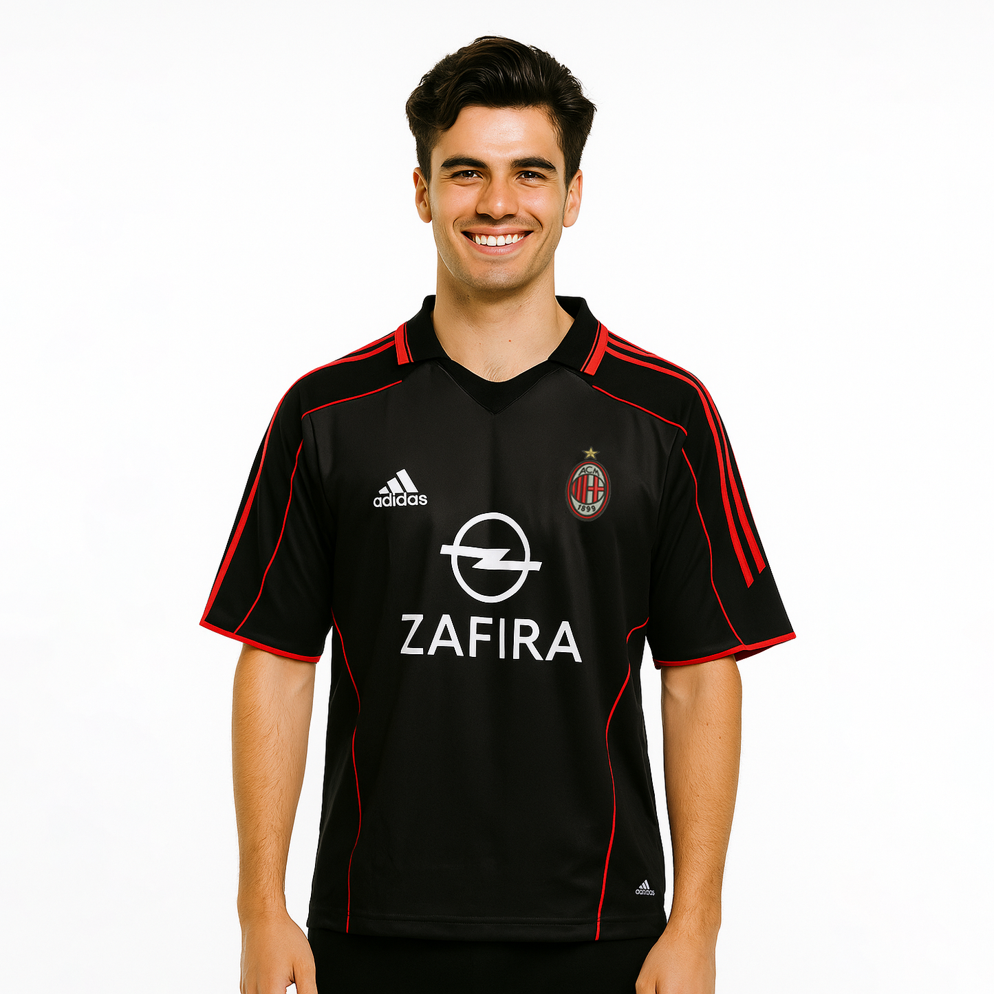 ACMILAN 2005-06 THIRD KIT SCHEVCHENKO FIVESLEEVE POLO EMBROIDERY