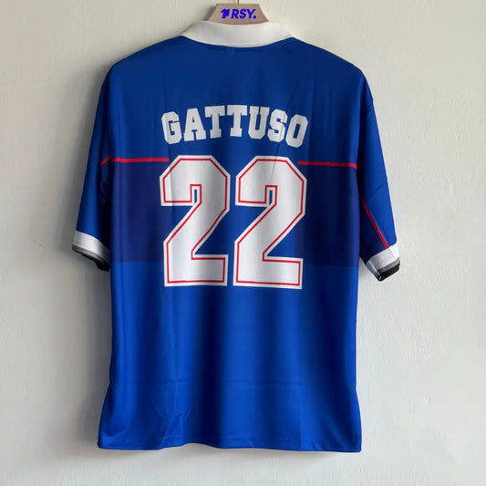 RANGERS 1997-98 HOME KIT GATTUSO FIVESLEEVE POLO