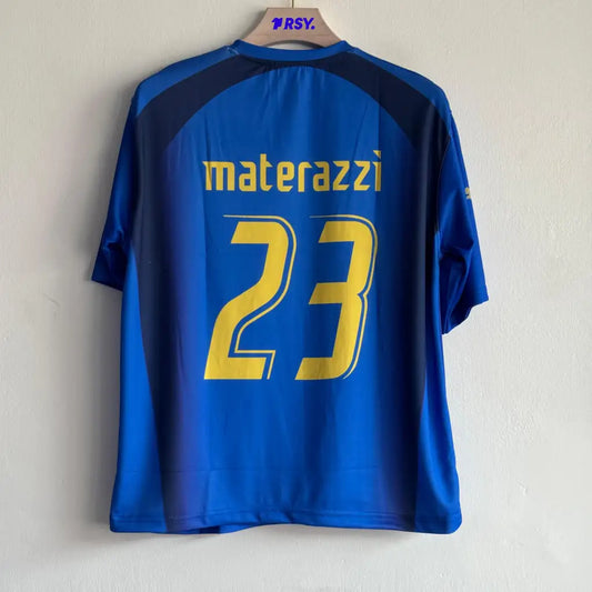 ITALY 2006 HOME KIT MATERAZZI FIVESLEEVE