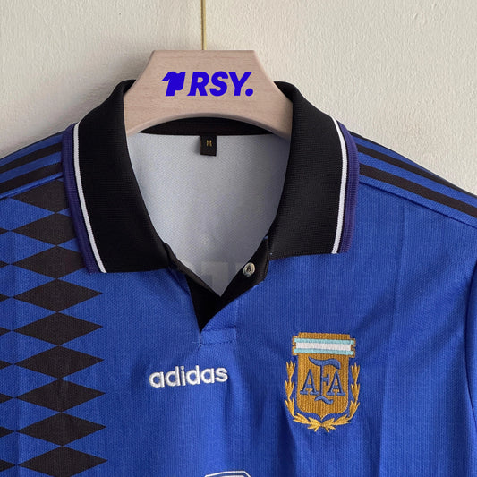 ARGENTINA 1994 AWAY KIT MESSI POLO EMBROIDERY