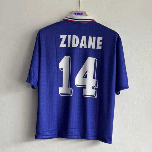 FRANCE 1994-95 HOME KIT ZIDANE FIVESLEEVE POLO