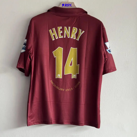 ARSANEL 2005-06 HOME KIT HENRY FIVESLEEVE POLO