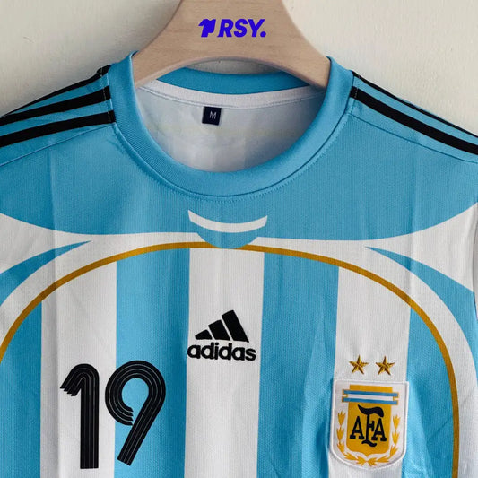 ARGENTINA 2006 HOME KIT MESSI EMBROIDERY