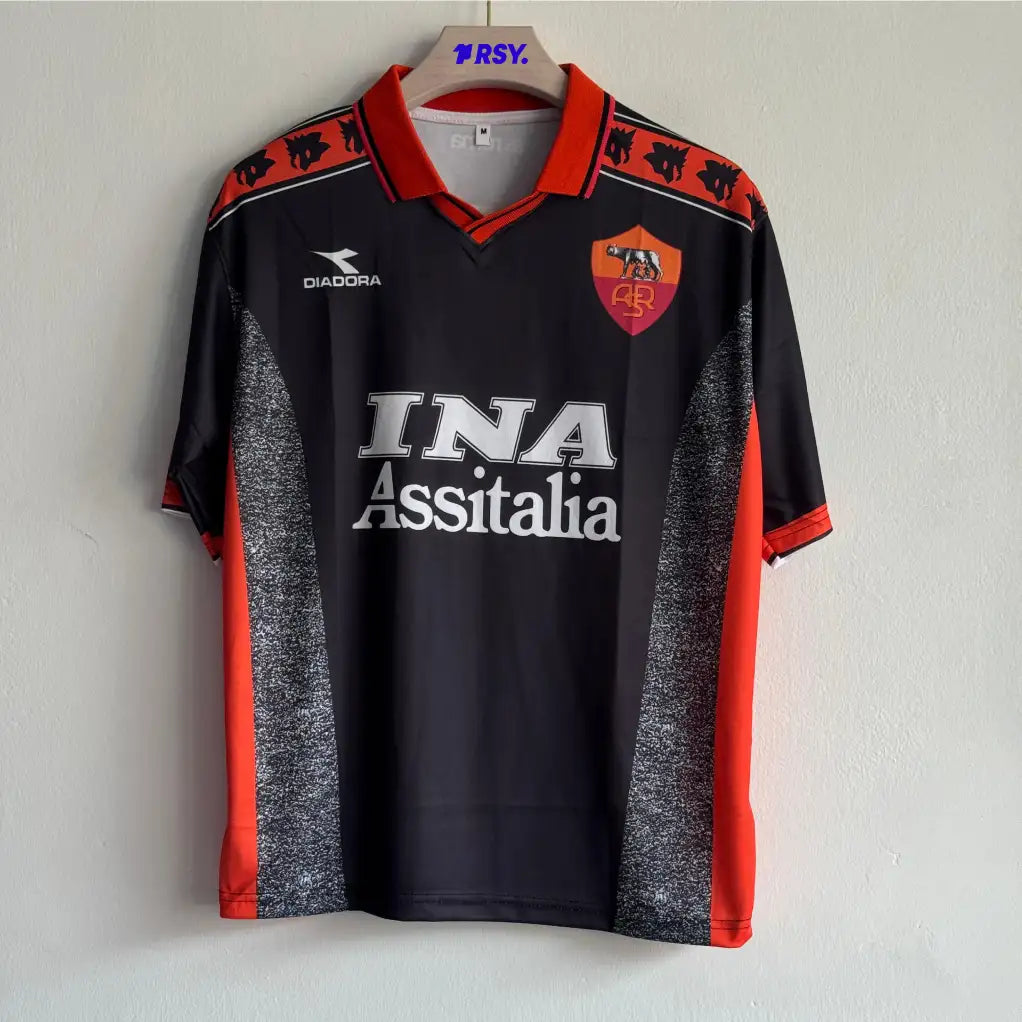 ROMA 1998-99 THIRD KIT TOTTI FIVESLEEVE POLO