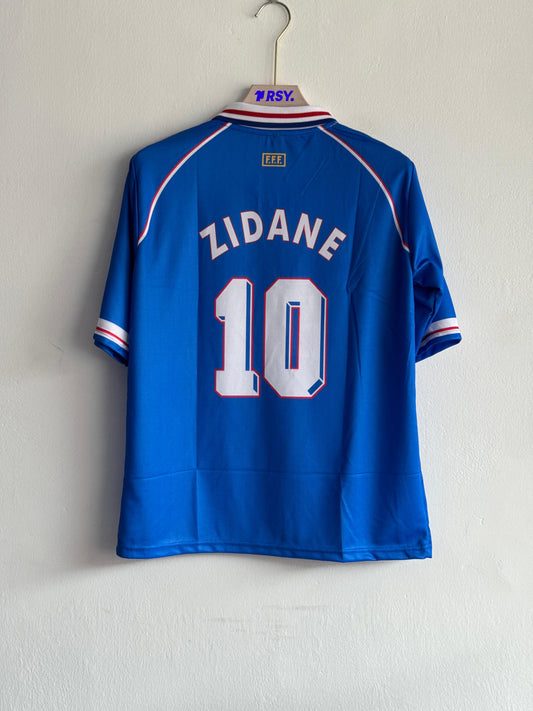 FRANCE 1998 HOME KIT ZIDANE FIVESLEEVE POLO