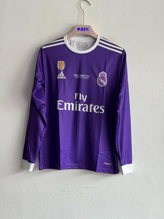 REAL MADRID 2016-17 AWAY KIT RONALDO FULLSLEEVE EMBROIDERY