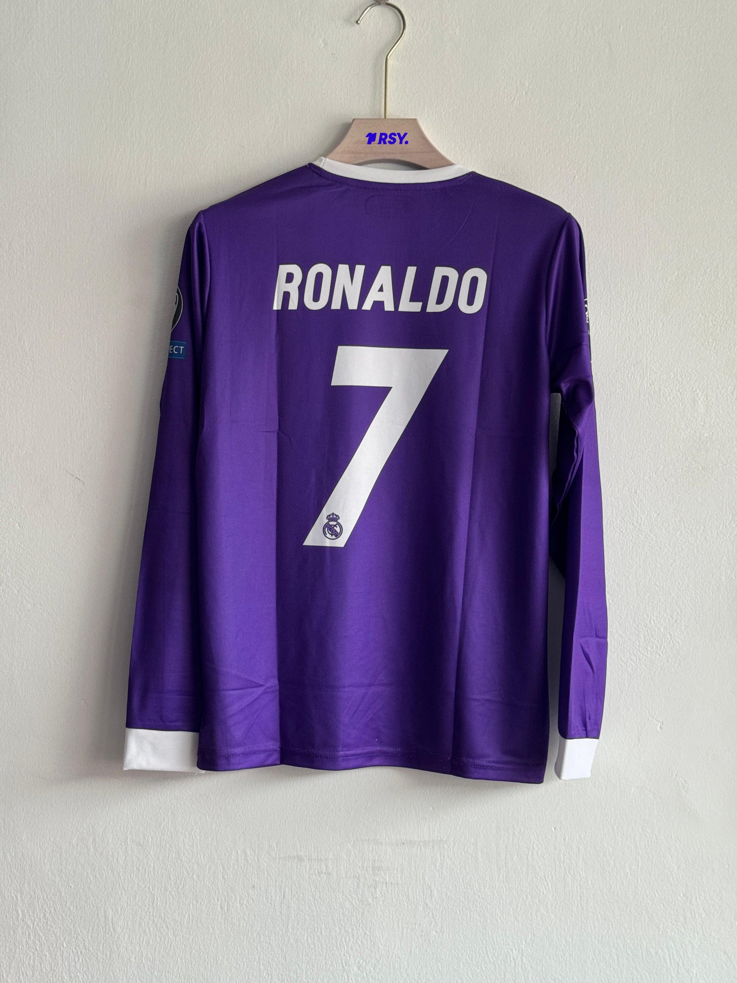 REAL MADRID 2016-17 AWAY KIT RONALDO FULLSLEEVE EMBROIDERY
