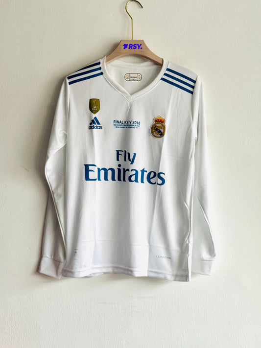 REAL MADRID 2017-18 HOME KIT RONALDO FULLSLEEVE EMBROIDERY