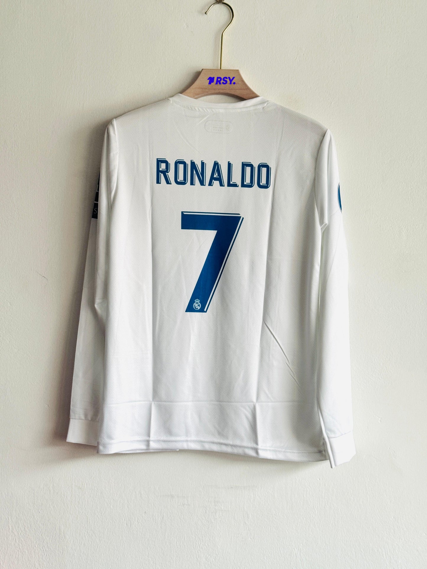 REAL MADRID 2017-18 HOME KIT RONALDO FULLSLEEVE EMBROIDERY