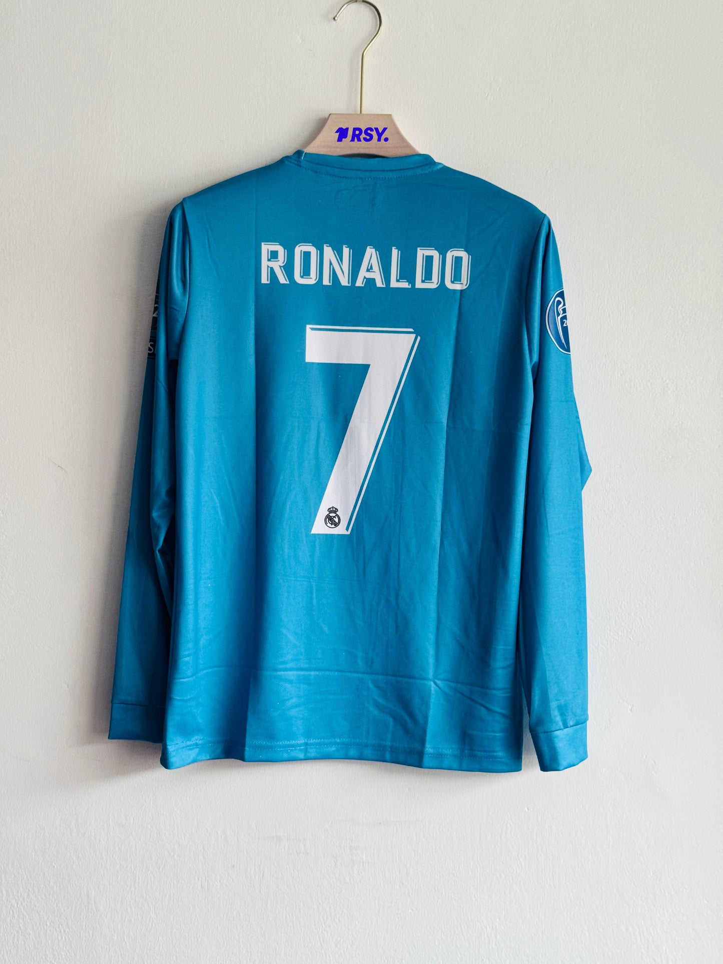REAL MADRID 2017-18 THIRD KIT RONALDO FULLSLEEVE EMBROIDERY