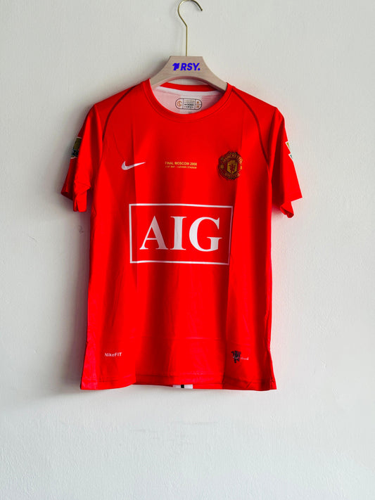 MANCHESTER UNITED 2007-08 HOME KIT RONALDO EMBROIDERY