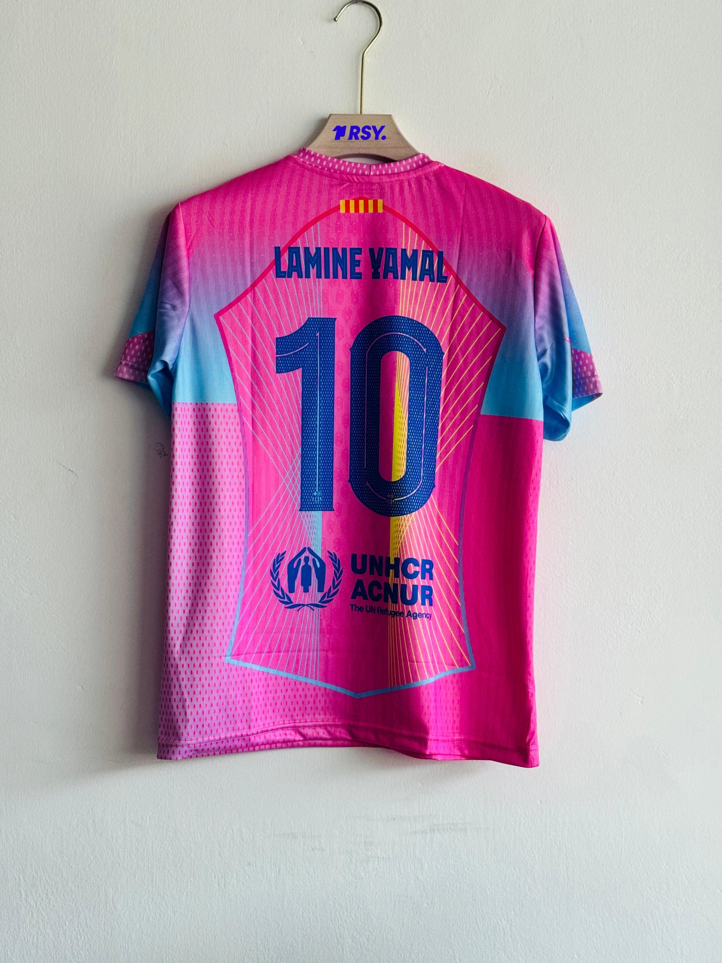 BARCELONA 25-26 PINK SPECIAL EDITION KIT LAMINE YAMAL EMBROIDERY
