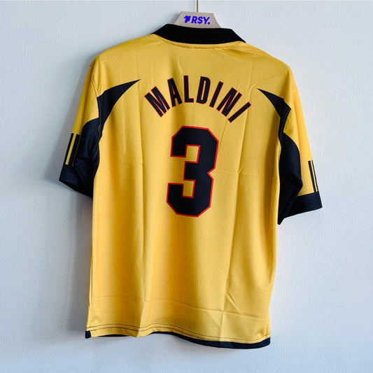 ACMILAN 1999-2000 THIRD KIT MALDINI FIVESLEEVE POLO