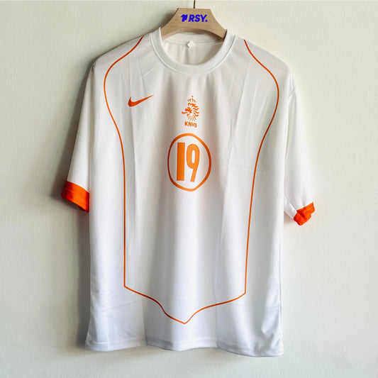 NETHERLANDS 2004 AWAY KIT ROBBEN FIVESLEEVE