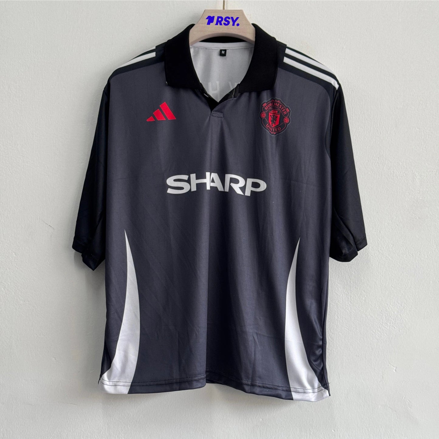 MANCHESTER UNITED 1998-99 KIT BECKHAM FIVESLEEVE POLO