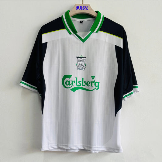 LIVERPOOL TORRES GREEN AND WHITE FIVESLEEVE POLO
