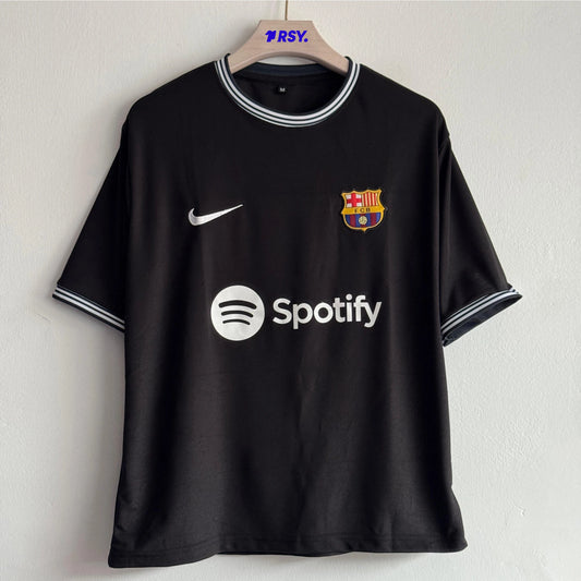 BARCELONA SPECIAL EDITION BLACK TSHIRT JERSEY EMBROIDERY