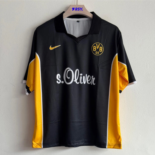 DORTMUND 1998-99 AWAY KIT MOLLER FIVESLEEVE POLO