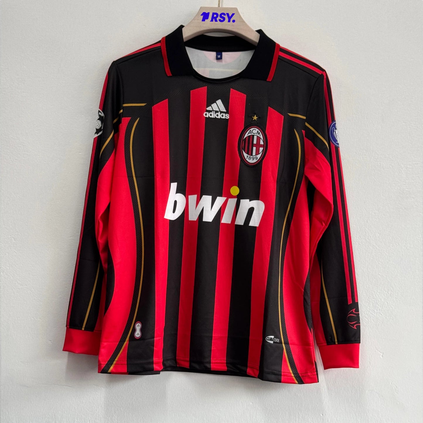 Acmilan 2006/07 home jersey Maldini full sleeve