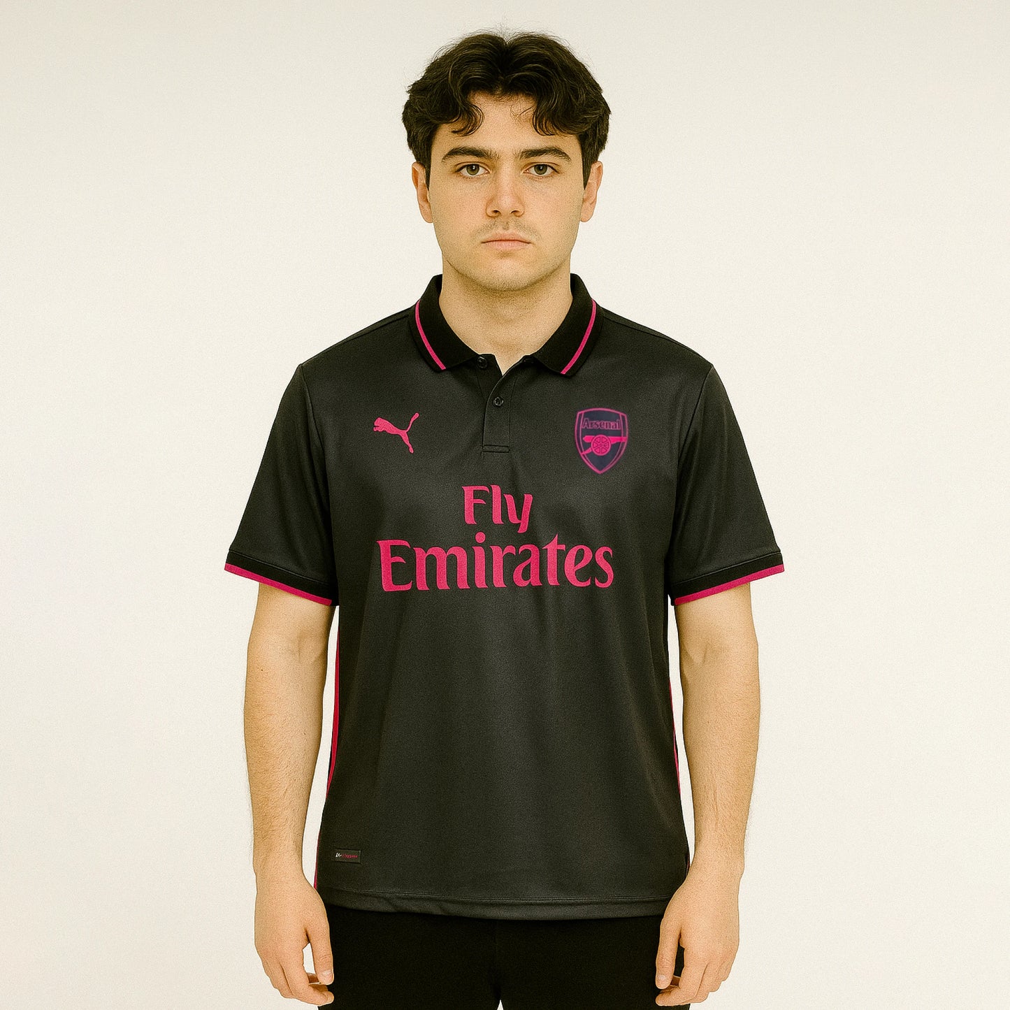 ARSANEL 2017-18 THIRD KIT OZIL FIVESLEEVE POLO