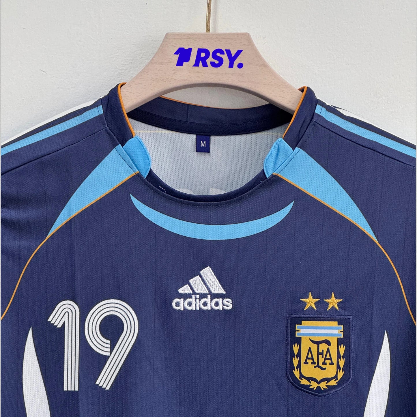 Argentina 2006-07 Lionel Messi Away Jersey Full Sleeve