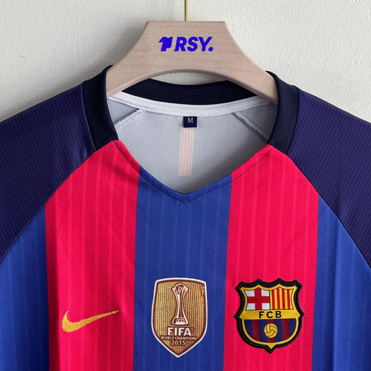 BARCELONA 2016-17 HOME KIT MESSI EMBROIDERY