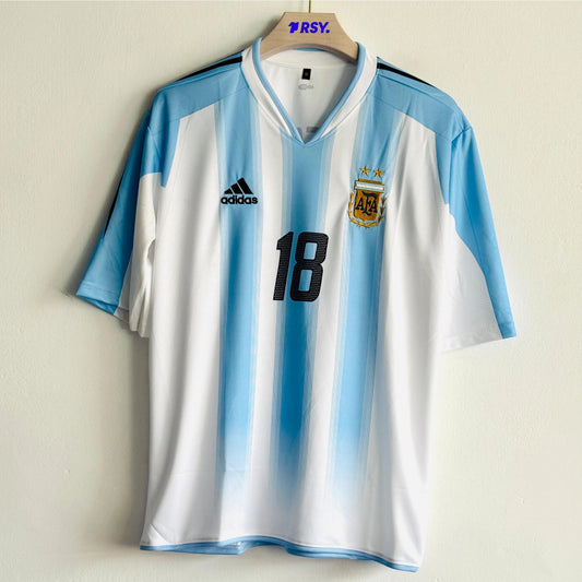 ARGENTINA 2004 HOME KIT MESSI EMBROIDERY