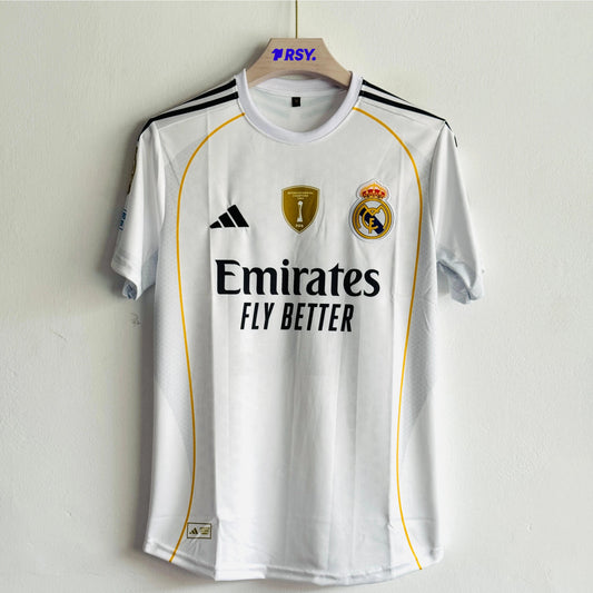 REAL MADRID 25-26 HOME KIT TRENT EMBROIDERY
