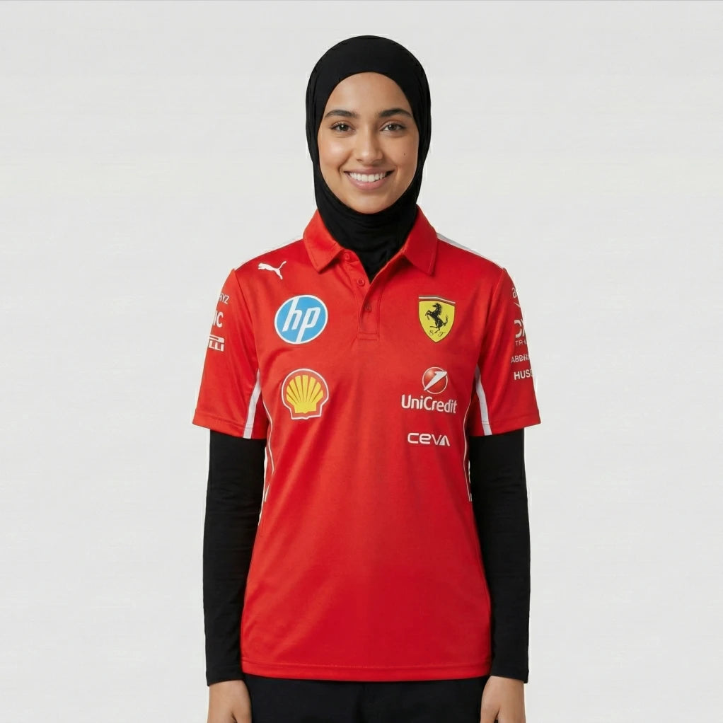 F1 FERRARI SCUDERIA RED POLO PREMIUM