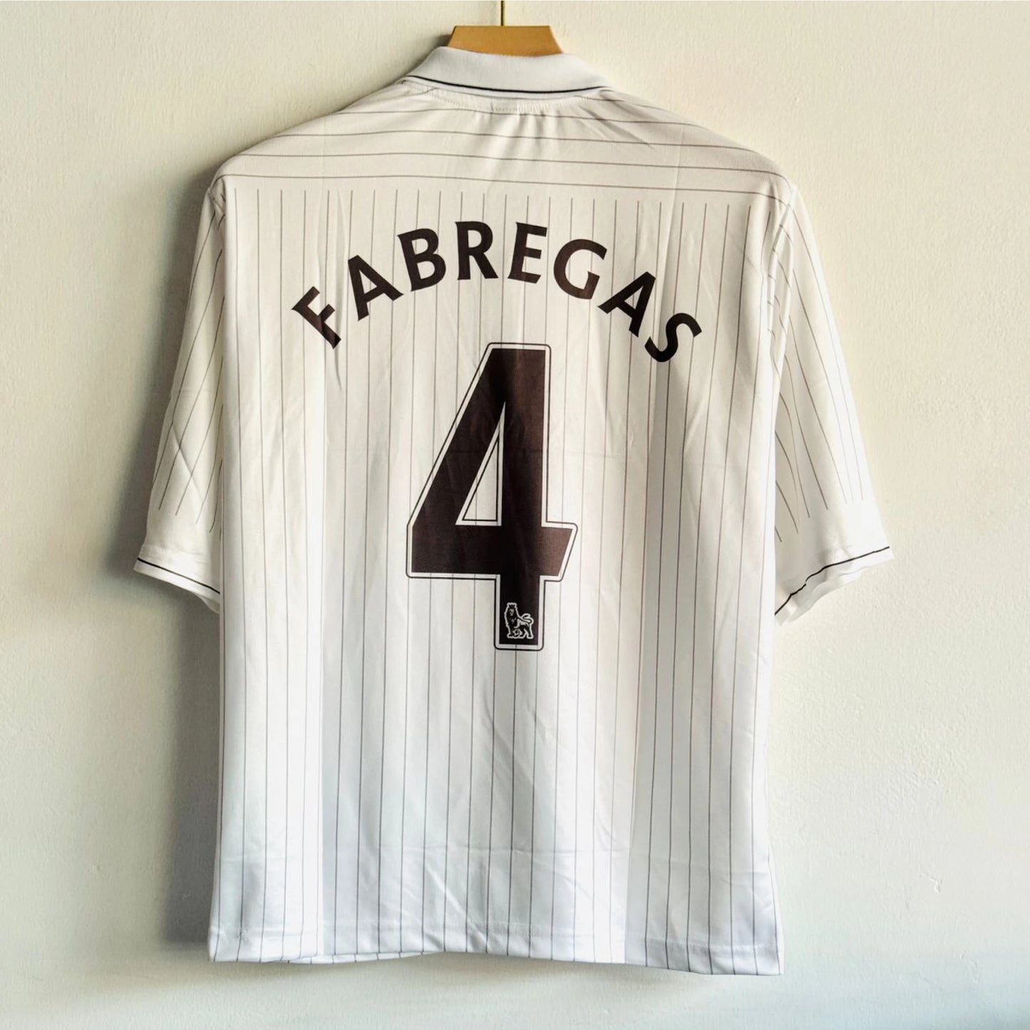 ARSANEL 2009-10 AWAY KIT FABREGAS FIVESLEEVE POLO EMBROIDERY PREMIUM