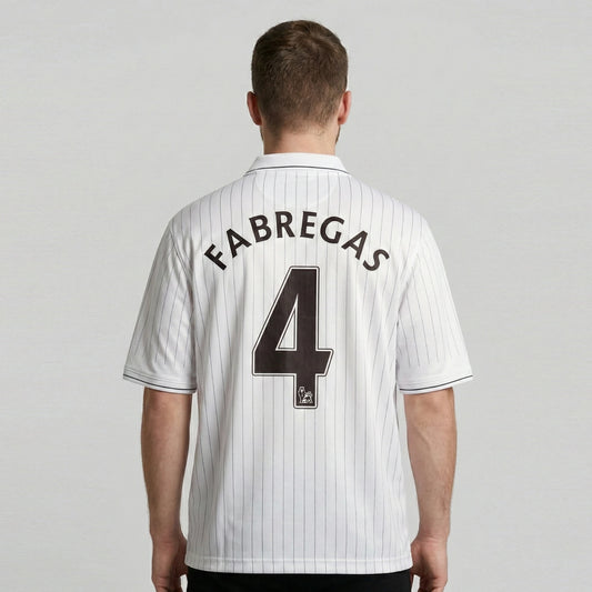 ARSANEL 2009-10 AWAY KIT FABREGAS FIVESLEEVE POLO EMBROIDERY PREMIUM