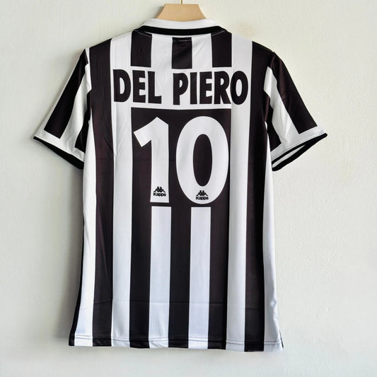 JUVENTUS 1995/96 HOME KIT DEL PIERO POLO EMBROIDERY PREMIUM