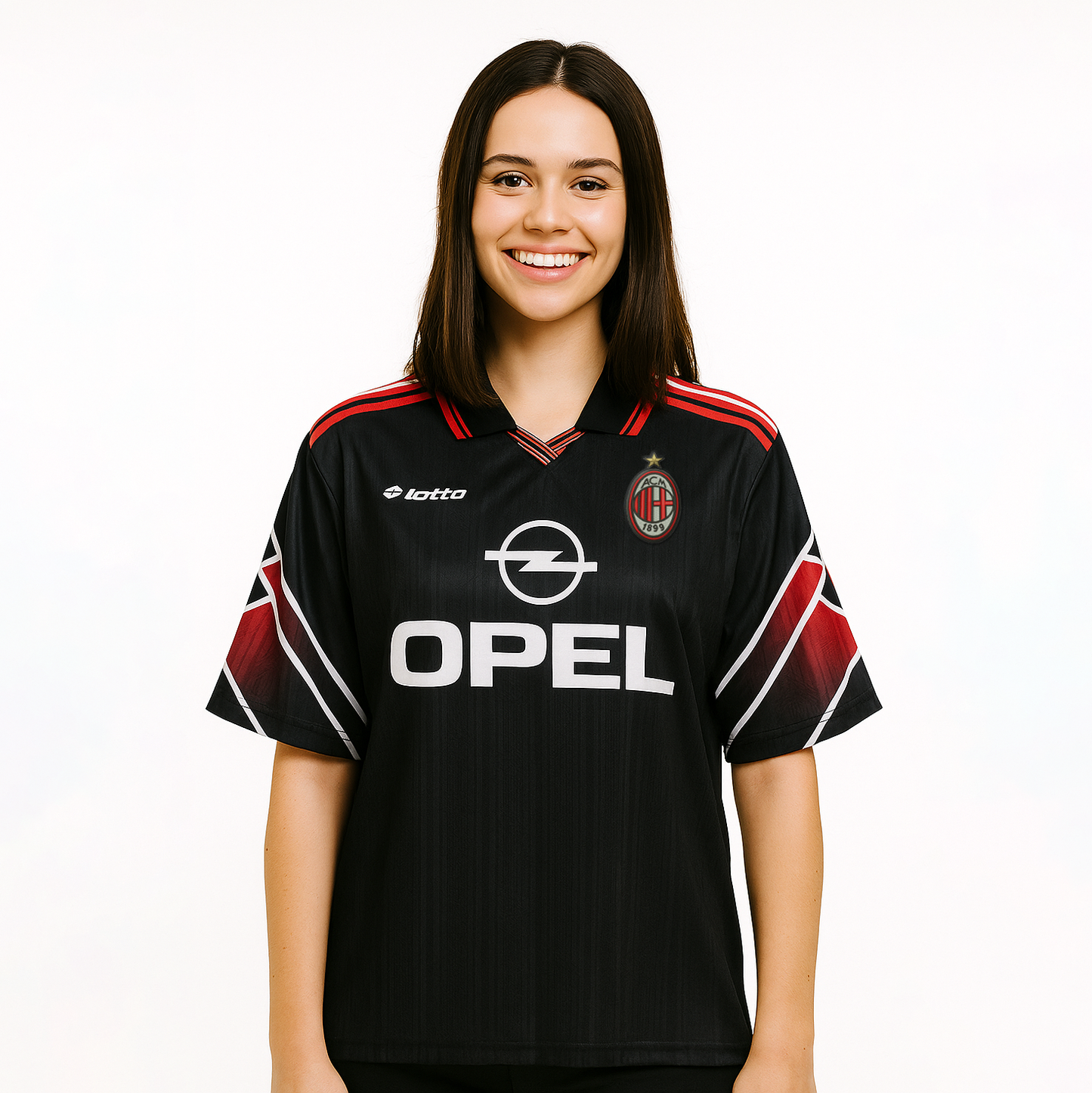 ACMILAN 1997-98 THIRD KIT PIRLO FIVESLEEVE POLO