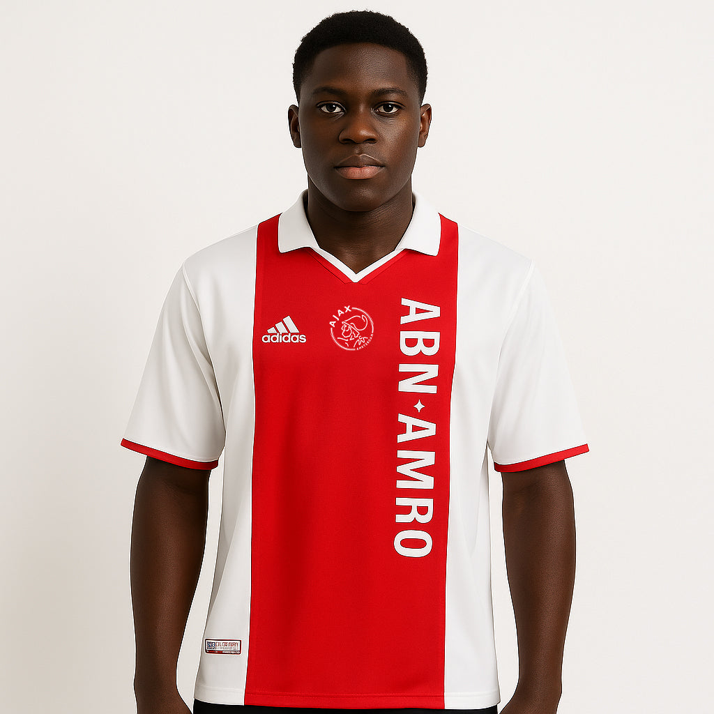 AJAX 2001 HOME KIT IBRAVIMOVIC FIVESLEEVE POLO
