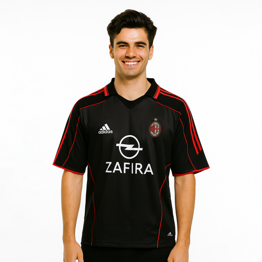 ACMILAN 2005-06 THIRD KIT SCHEVCHENKO FIVESLEEVE POLO EMBROIDERY
