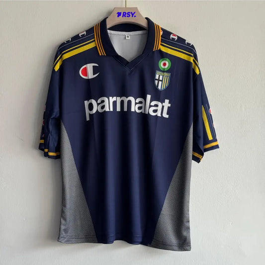 PARMA CALCIO 2001-02 THIRD KIT ADRIANO FIVESLEEVE POLO