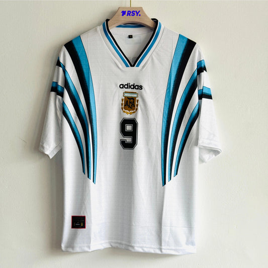 ARGENTINA 1997 THIRD KIT BATISTUTA EMBROIDERY