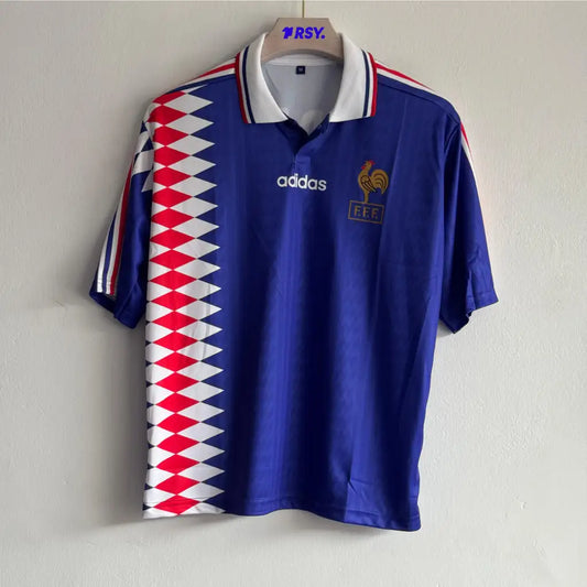 FRANCE 1994-95 HOME KIT ZIDANE FIVESLEEVE POLO