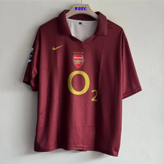ARSANEL 2005-06 HOME KIT HENRY FIVESLEEVE POLO
