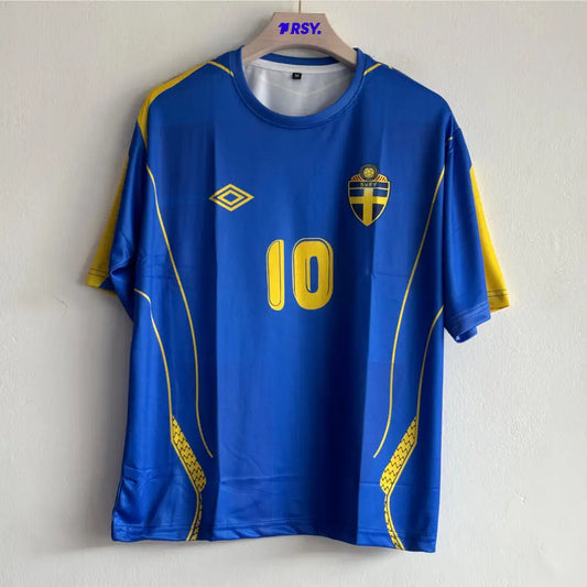 SWEDEN 2006-07 AWAY KIT IBRAHIMOVIC FIVESLEEVE