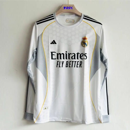 REAL MADRID 25-26 HOME KIT MBAPPE FULLSLEEVE EMBROIDERY