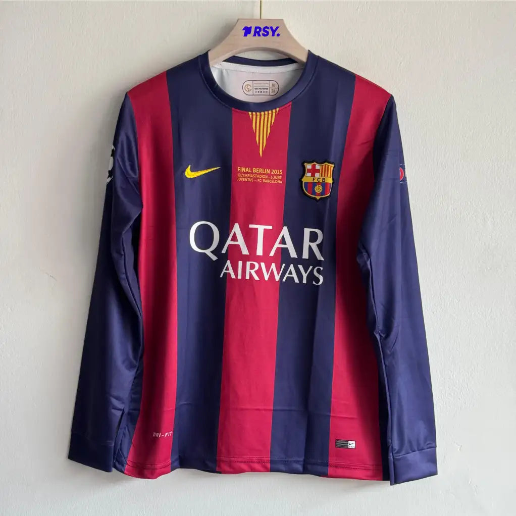 BARCELONA 2014-15 HOME KIT MESSI FULLSLEEVE EMBROIDERY