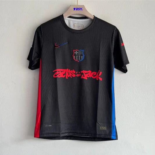 BARCELONA X TRAVIS SCOTT 24-25 AWAY KIT LAMINE YAMAL EMBROIDERY