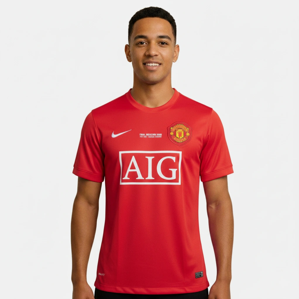 MANCHESTER UNITED 2007-08 HOME KIT RONALDO EMBROIDERY