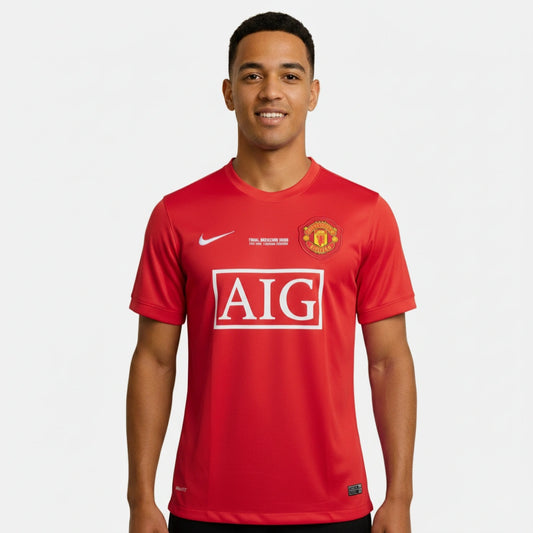 MANCHESTER UNITED 2007-08 HOME KIT RONALDO EMBROIDERY