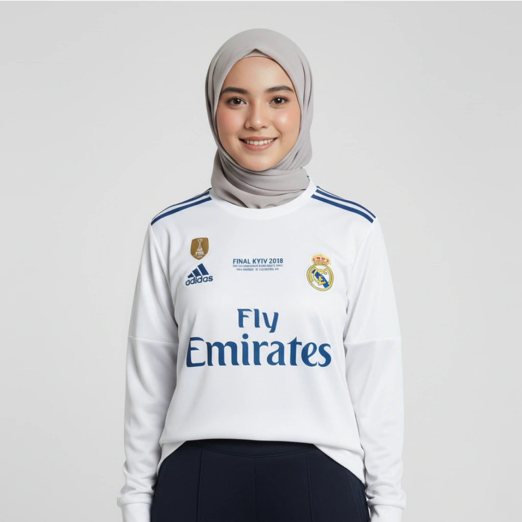 REAL MADRID 2017-18 HOME KIT RONALDO FULLSLEEVE EMBROIDERY