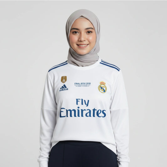REAL MADRID 2017-18 HOME KIT RONALDO FULLSLEEVE EMBROIDERY