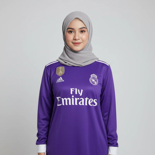 REAL MADRID 2016-17 AWAY KIT RONALDO FULLSLEEVE EMBROIDERY