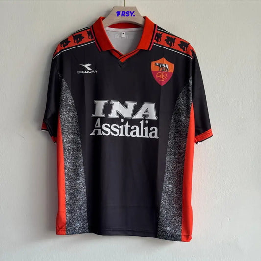 ROMA 1998-99 THIRD KIT TOTTI FIVESLEEVE POLO