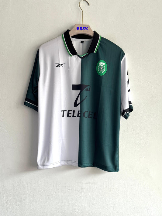 SPORTING 1998-99 HOME KIT RONALDO FIVESLEEVE POLO
